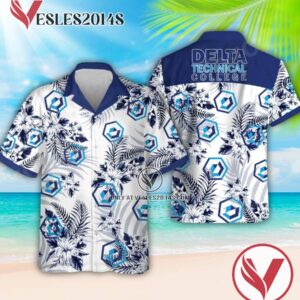 Delta Technical College-Mississippi Logo Hawaiian Suit, Perfect Gifts Idea In Holiday - Vesles2014S 1
