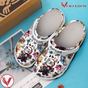 Demon Slayer Anime Cartoon Premium Crocs Crocband Clogs Shoes Comfortable For Men Women and Kids, Unique Gift From Vesles2014S 2
