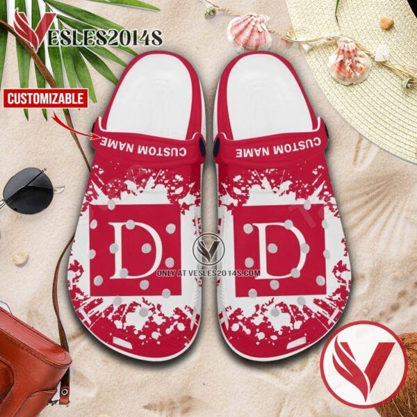 Denison University Logo Crocs Clogs, Unique Footwear For Fans 1
