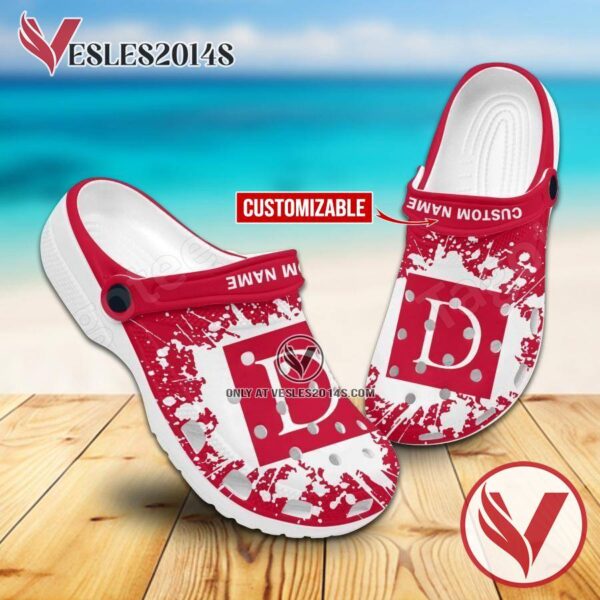 Denison University Logo Crocs Clogs, Unique Footwear For Fans