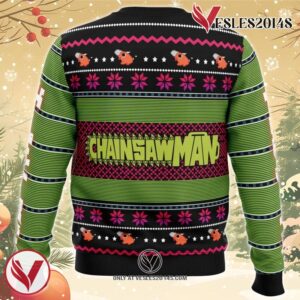 Denji Chainsaw Man Ugly Christmas Sweater, Unique Christmas Gift For Fans - Vesles2014S 1