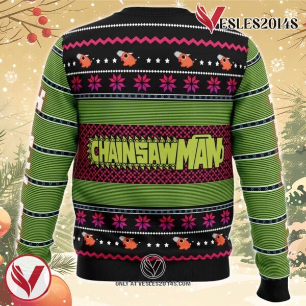 Denji Chainsaw Man Ugly Christmas Sweater, Unique Christmas Gift For Fans - Vesles2014S 1