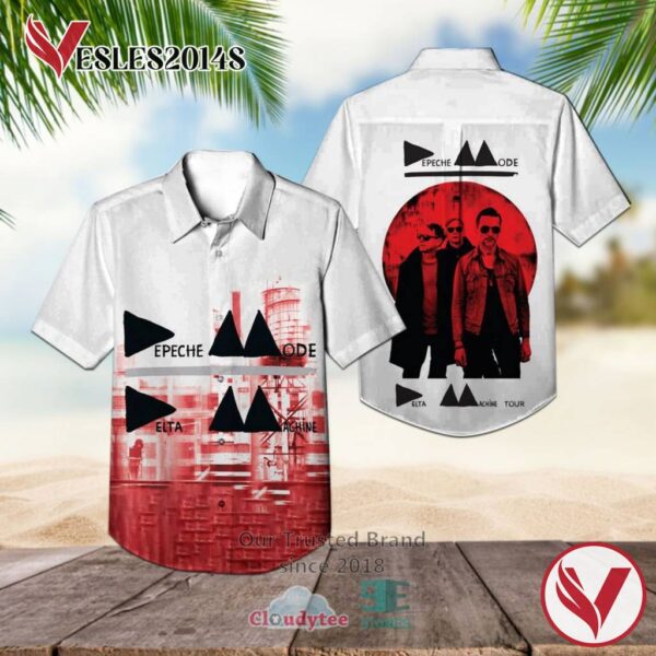 Depeche Mode Band Delta Machine Album Hawaiian Shirt, Best Gift For Music Lovers Vesles2014S