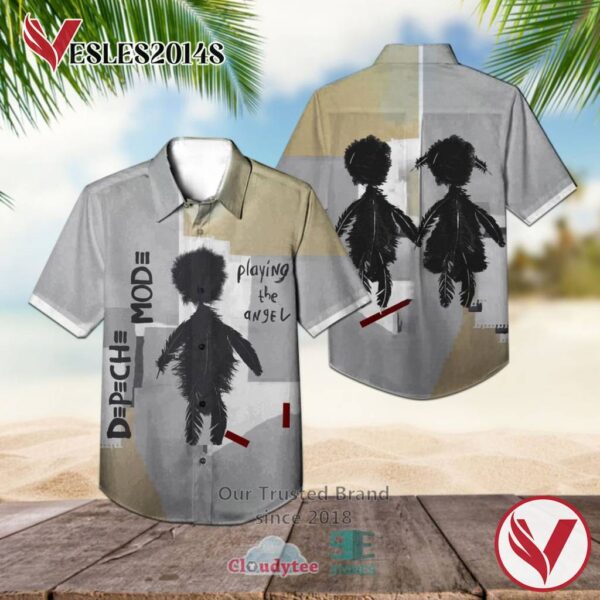 Depeche Mode Band Playing The Angel Album Hawaiian Shirt, Best Gift For Music Lovers Vesles2014S