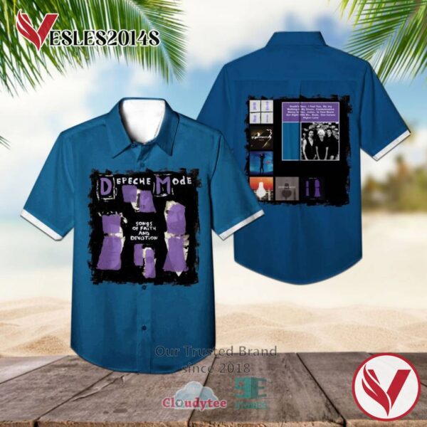 Depeche Mode Band Songs Of Faith And Devotion Album Hawaiian Shirt, Best Gift For Music Lovers Vesles2014S