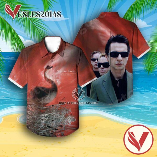 Depeche Mode Speak And Spell Album Cover Hawaiian Shirt, Unique Gifts For Music Lovers - Vesles2014S