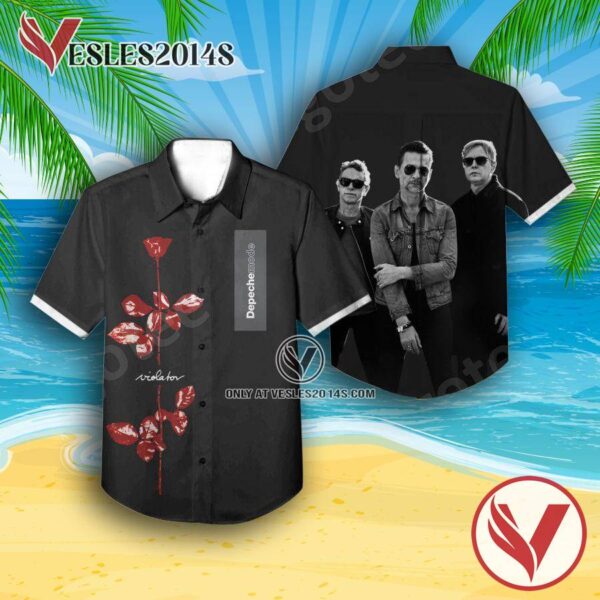 Depeche Mode Violator Album Cover Hawaiian Shirt, Unique Gifts For Music Lovers - Vesles2014S