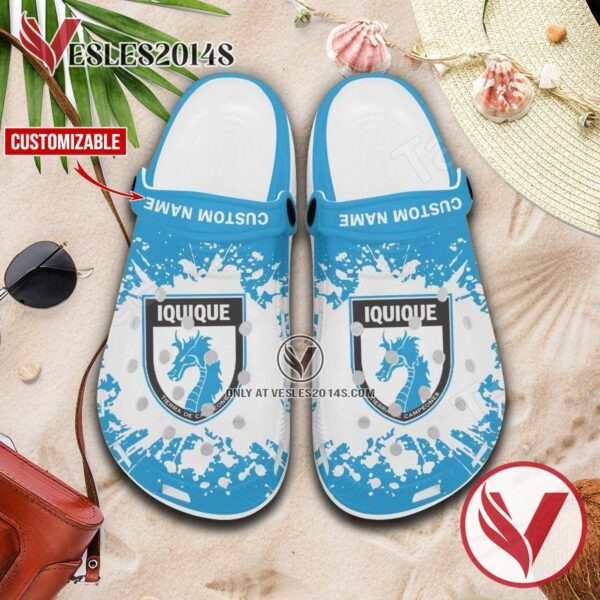 Deportes Iquique Custom Name Crocs Clogs, Unique Footwear For Fans 1