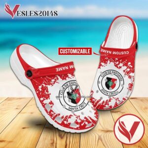Deportes Santa Cruz Custom Name Crocs Clogs, Unique Footwear For Fans