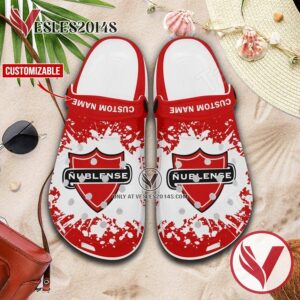 Deportivo Nublense Custom Name Crocs Clogs, Unique Footwear For Fans 1