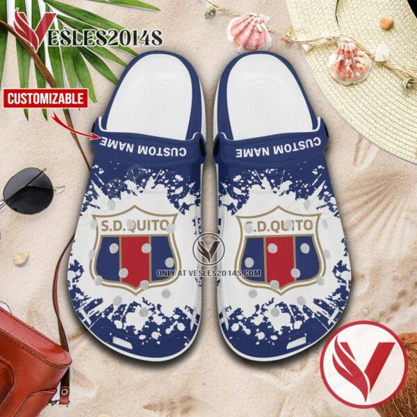 Deportivo Quito Crocs Clogs, Unique Footwear For Fans 1
