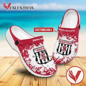 Deportivo Santani Custom Name Crocs Clogs, Unique Footwear For Fans