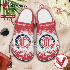 Deportivo Toluca Logo Custom Crocs Clogs, Unique Footwear For Fans 1