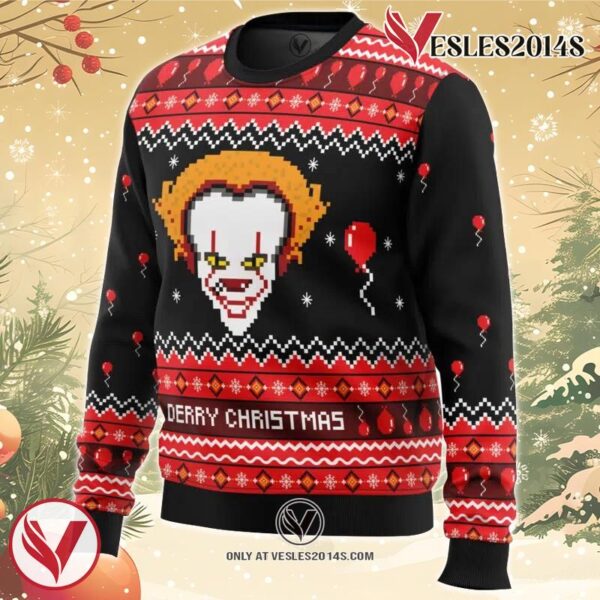 Derry Christmas IT Christmas Ugly Christmas Sweater, Unique Christmas Gift For Fans - Vesles2014S 1