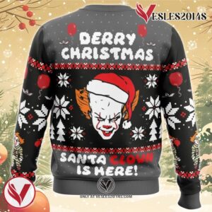 Derry Christmas Pennywise the Clown Ugly Christmas Sweater, Unique Christmas Gift For Fans - Vesles2014S 1