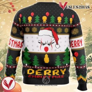 Derry Pennywise Christmas Ugly Christmas Sweater, Unique Christmas Gift For Fans - Vesles2014S 1