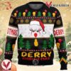 Derry Pennywise Christmas Ugly Christmas Sweater, Unique Christmas Gift For Fans - Vesles2014S