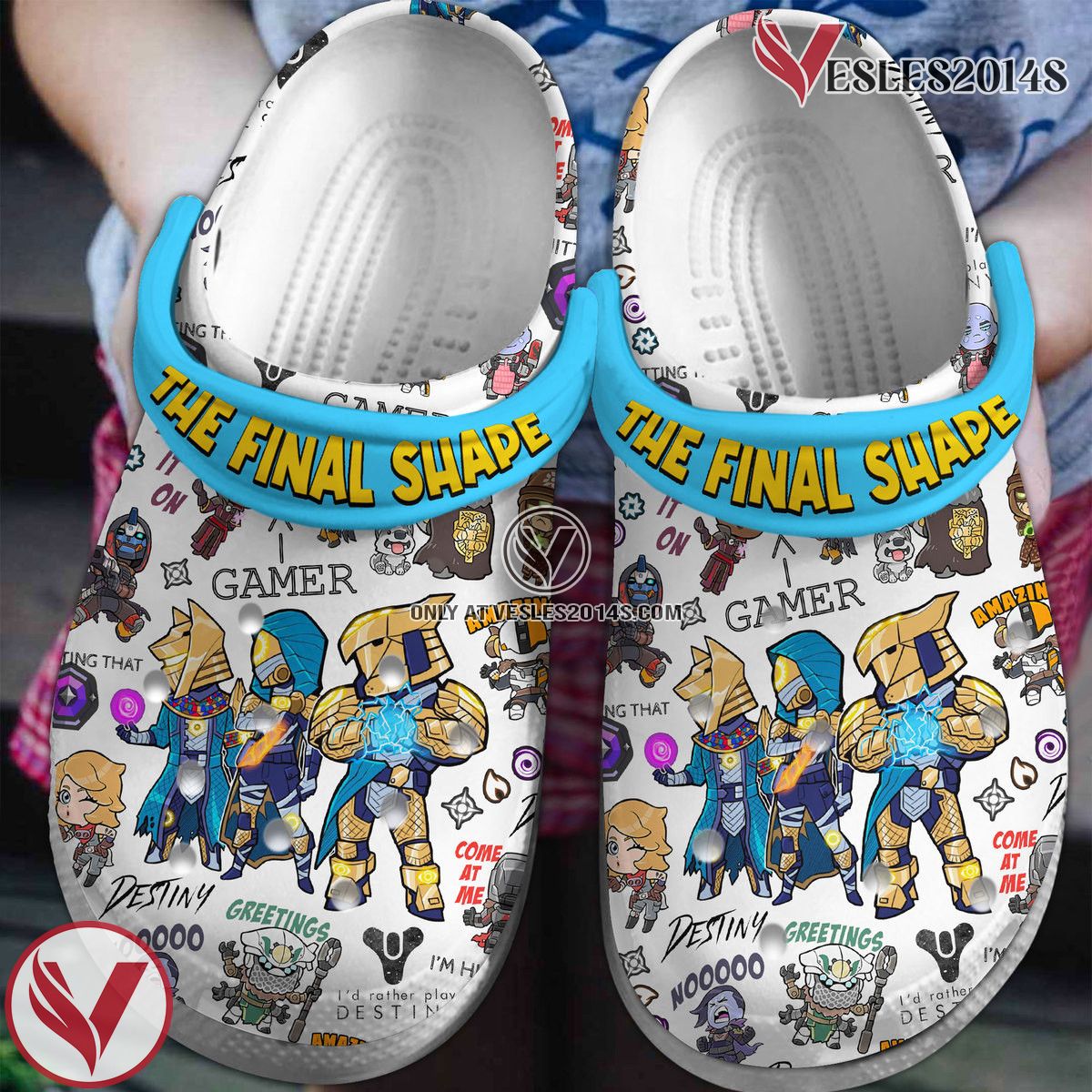 Destiny 2 The Final Shape Game Crocs Crocband Clogs Shoes Comfortable For Men Women and Kids Style 2, Unique Gift From Vesles2014S