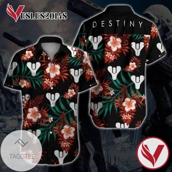 Destiny Hawaiian Graphic Print Short Sleeve Hawaiian Casual Shirt Vesles2014S 1