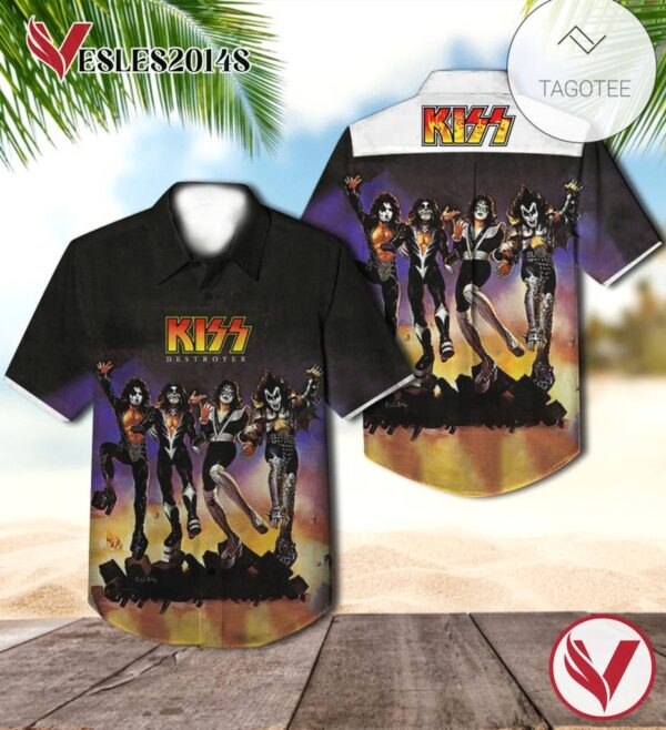 Destroyer Album By Kiss Hawaiian Shirt, Best Gift For Music Lovers Vesles2014S