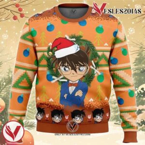 Detective Conan Ugly Christmas Sweater, Unique Christmas Gift For Fans - Vesles2014S