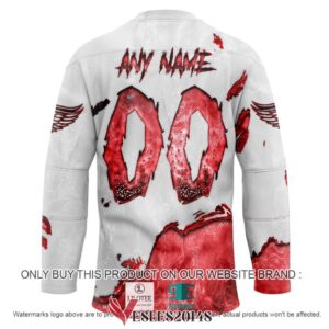 Detroit Red Wings Blood Personalized Hockey Jersey Shirt, Trending Gifts For Fans - Vesles2014s 1