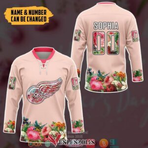 Detroit Red Wings Custom Name And Number Hockey Jersey, Trending Gifts For Fans - Vesles2014s 2