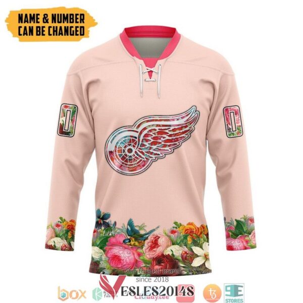 Detroit Red Wings Custom Name And Number Hockey Jersey, Trending Gifts For Fans - Vesles2014s