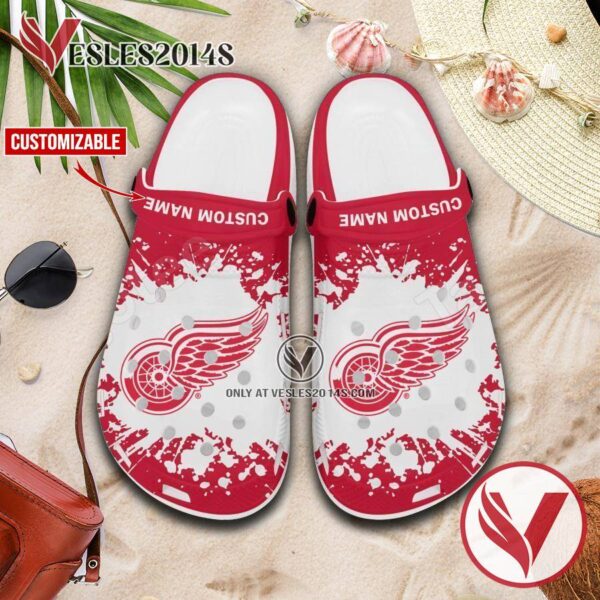 Detroit Red Wings Personalized Crocs Clogs, Unique Footwear For Fans 1