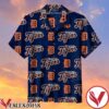 Detroit Tigers Baseball 1930 Orange Logo Printed On Navy Hawaiian Shirt, Unique Gifts For Friends - Vesles2014S 1