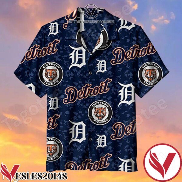 Detroit Tigers Baseball For Summer Navy Style 2 Hawaiian Shirt, Unique Gifts For Friends - Vesles2014S 1