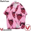 Devil Full Printing Pink Hawaiian Shirt, Unique Gifts For Friends - Vesles2014S 1