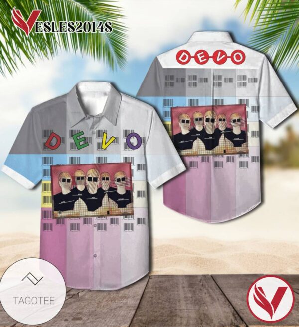 Devo Duty Now For The Future Album Cover Hawaiian Shirt, Best Gift For Music Lovers Vesles2014S