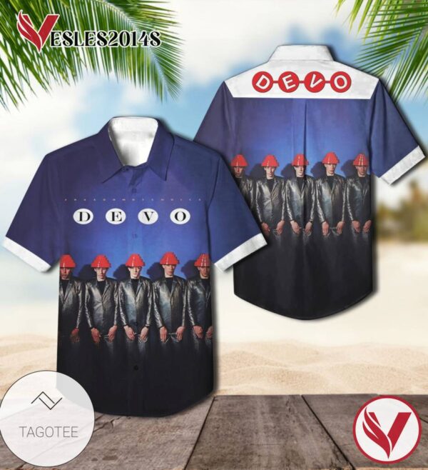 Devo Freedom Of Choice Album Cover Hawaiian Shirt, Best Gift For Music Lovers Vesles2014S