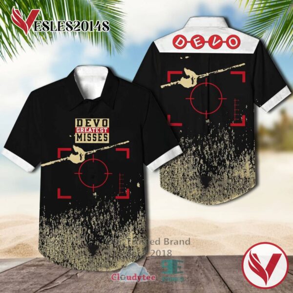 Devo Greatest Misses Album Hawaiian Casual Shirt, Best Gift For Music Lovers Vesles2014S