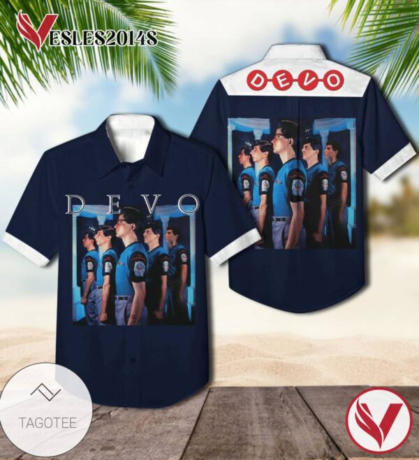 Devo New Traditionalists Album Cover Hawaiian Shirt, Best Gift For Music Lovers Vesles2014S