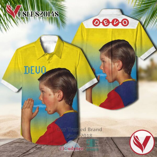 Devo Shout Album Hawaiian Casual Shirt, Best Gift For Music Lovers Vesles2014S