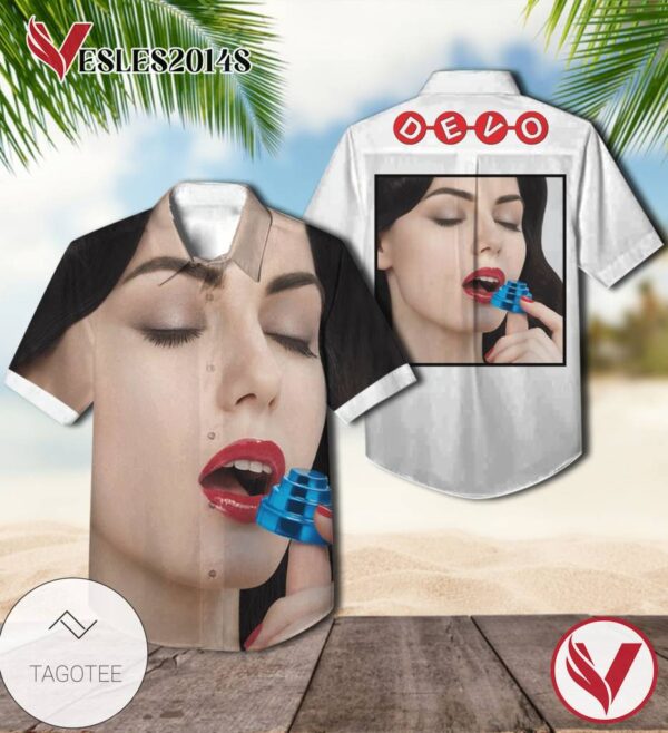 Devo Something For Everybody Album Cover Hawaiian Shirt, Best Gift For Music Lovers Vesles2014S