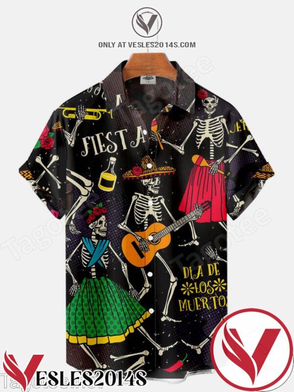 Dia De Los Muertos Mexican Halloween Hawaiian Shirt, Unique Gifts For Friends - Vesles2014S 1
