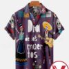 Dia De Los Muertos Purple Halloween Hawaiian Shirt, Unique Gifts For Friends - Vesles2014S 1