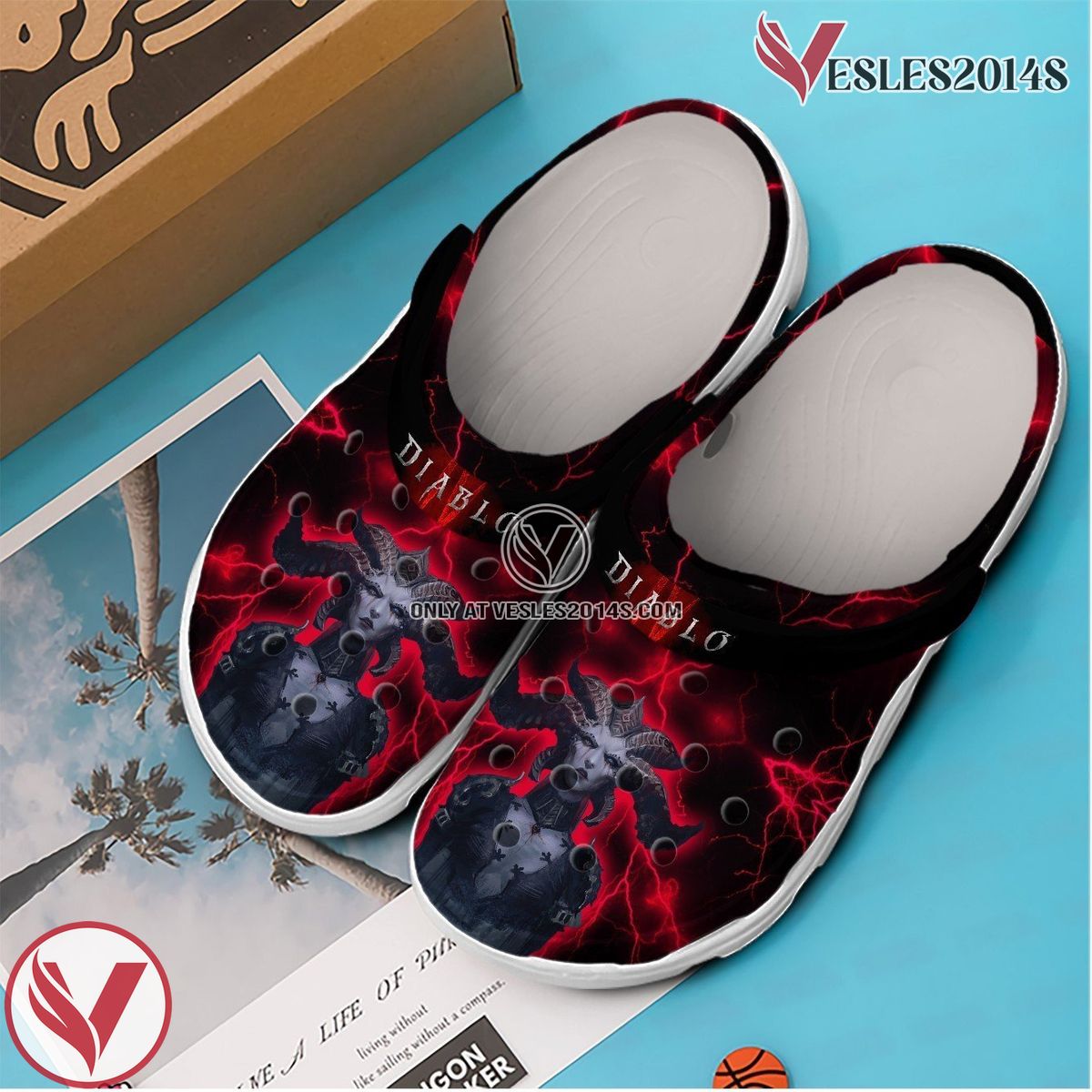 Diablo 4 Game Crocs Crocband Clogs Shoes Comfortable For Men Women and Kids Style 2, Unique Gift From Vesles2014S 2