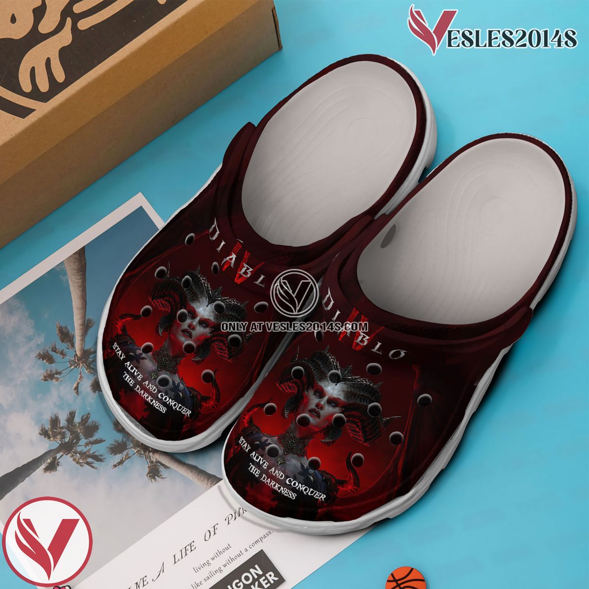Diablo 4 Game Crocs Crocband Clogs Shoes Comfortable For Men Women and Kids Style 3, Unique Gift From Vesles2014S 2