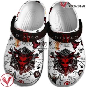 Diablo 4 Game Crocs Crocband Clogs Shoes Comfortable For Men Women and Kids Style 4, Unique Gift From Vesles2014S 2