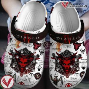 Diablo 4 Game Crocs Crocband Clogs Shoes Comfortable For Men Women and Kids Style 4, Unique Gift From  Vesles2014S