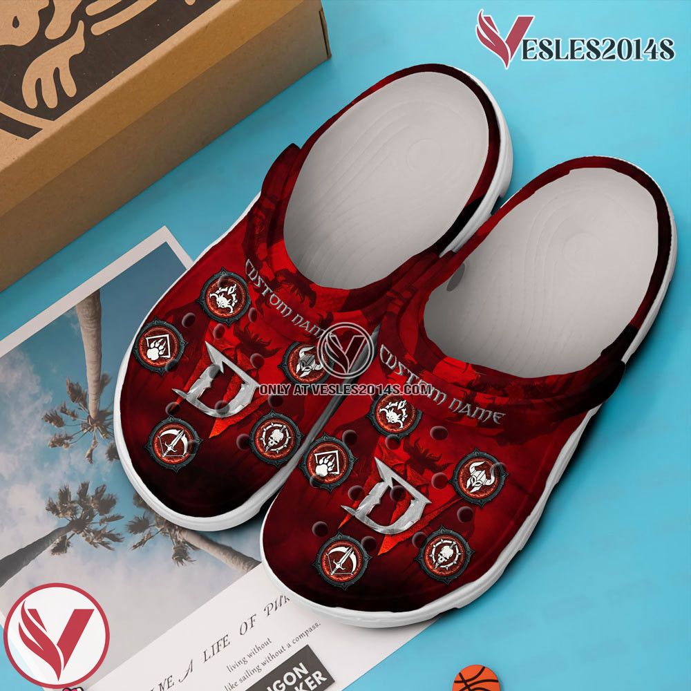 Diablo Game Crocs Crocband Clogs Shoes Comfortable For Men Women and Kids, Unique Gift From Vesles2014S 3