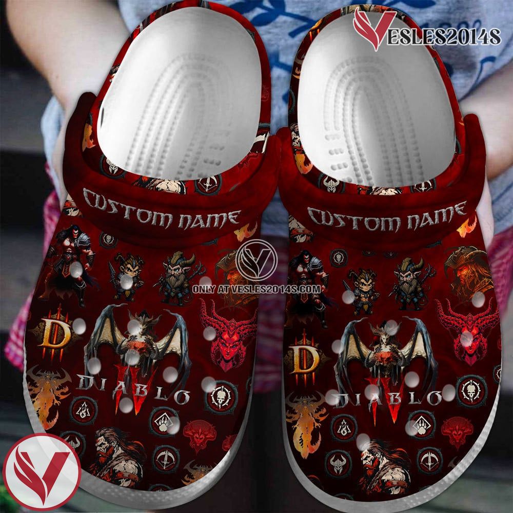Diablo Game Crocs Crocband Clogs Shoes For Men Women and Kids, Unique Gift From Vesles2014S