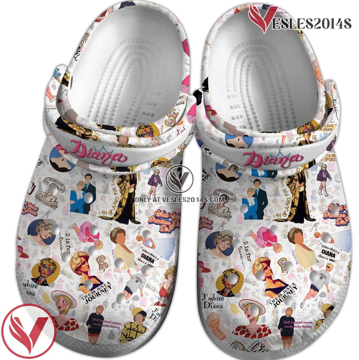 Diana Celebrity Crocs Crocband Clogs Shoes Comfortable For Men Women and Kids, Unique Gift From Vesles2014S 3