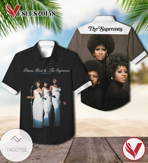 Diana Ross And The Supremes Anthology Compilation Album Cover Hawaiian Shirt, Best Gift For Music Lovers Vesles2014S