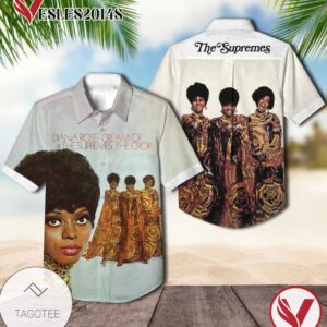 Diana Ross And The Supremes Cream Of The Crop Album Cover Hawaiian Shirt, Best Gift For Music Lovers Vesles2014S