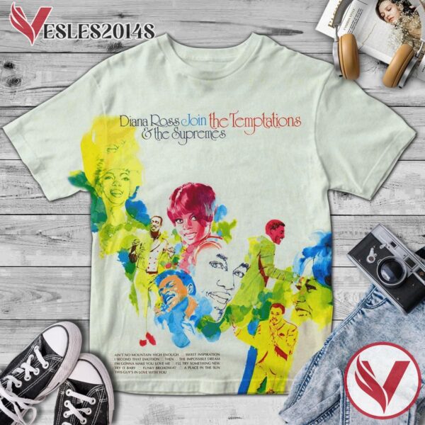 Diana Ross And The Supremes Join The Temptations Album Cover Shirt, Perfect Gifts For Music Lovers - Vesles2014S